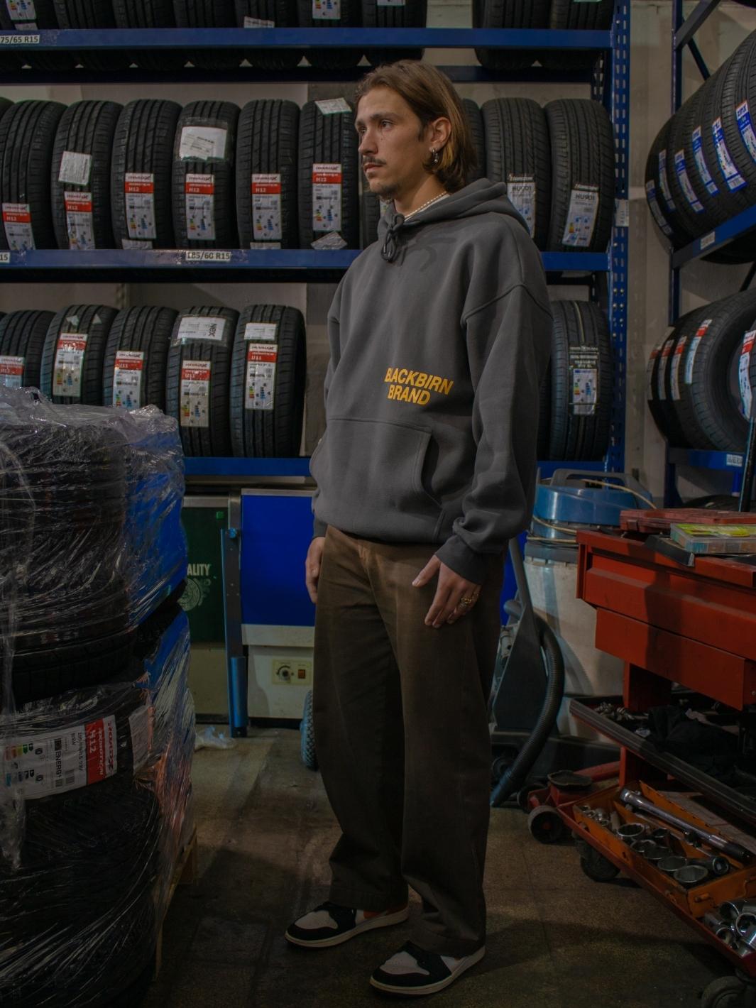 Super jet gray hoodie - Blackbirn