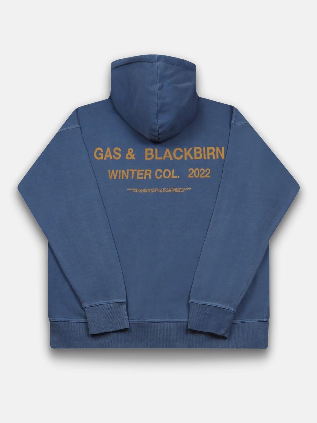 Autonomy dark blue hoodie - Blackbirn
