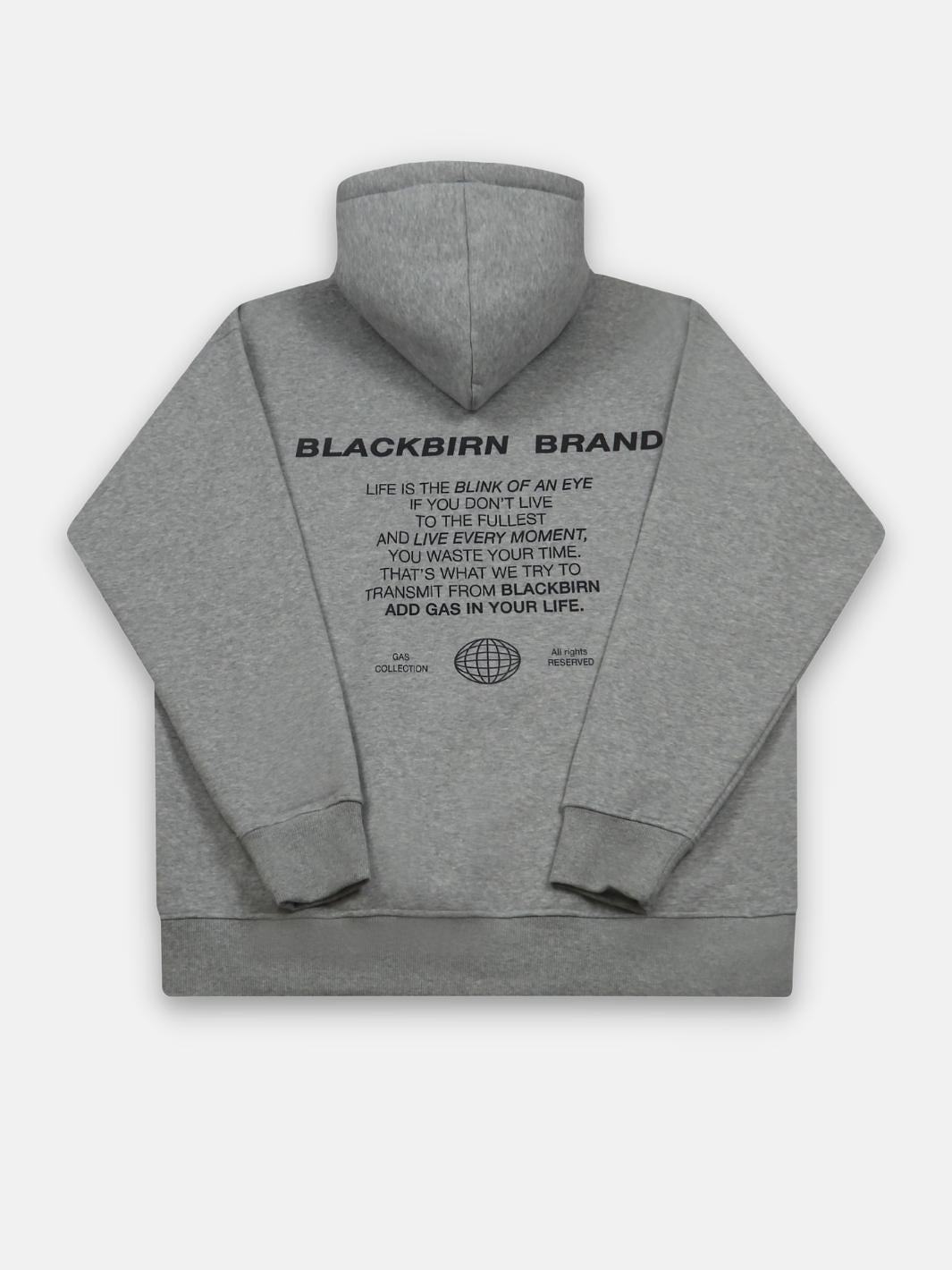 Hose Flower grey hoodie - Blackbirn
