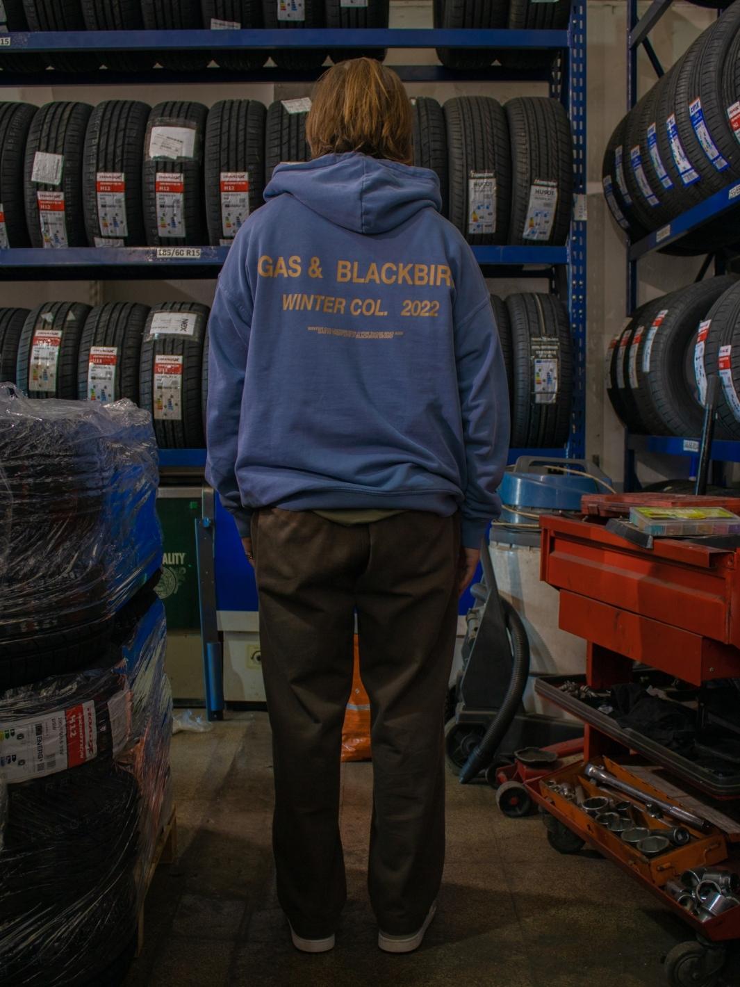 Autonomy dark blue hoodie - Blackbirn